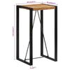 vidaXL Bar Table 60x55x110 cm Solid Rough Wood Mango