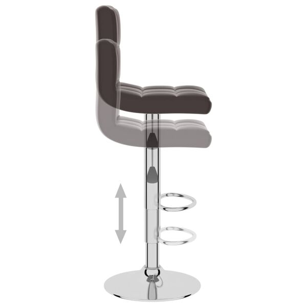 vidaXL Bar Stool Brown Faux Leather