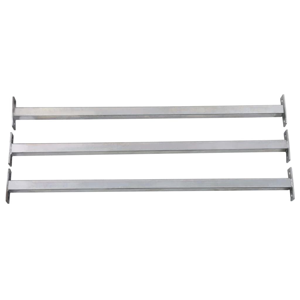 vidaXL Adjustable Security Window Bars 3 pcs 710-1200 mm