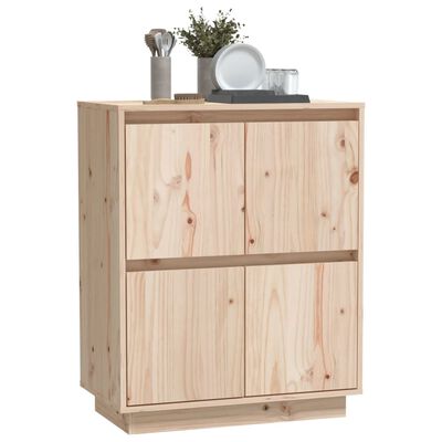 vidaXL Sideboard 60x34x75 cm Solid Wood Pine, brown vidaXL Sideboard 60x34x75 cm Solid Wood Pine
