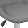 vidaXL Bar Stools 2 pcs Grey Faux Leather