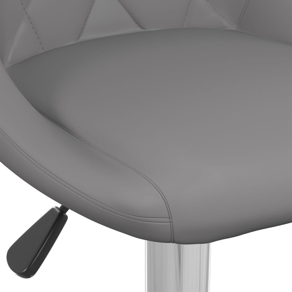 vidaXL Bar Stools 2 pcs Grey Faux Leather
