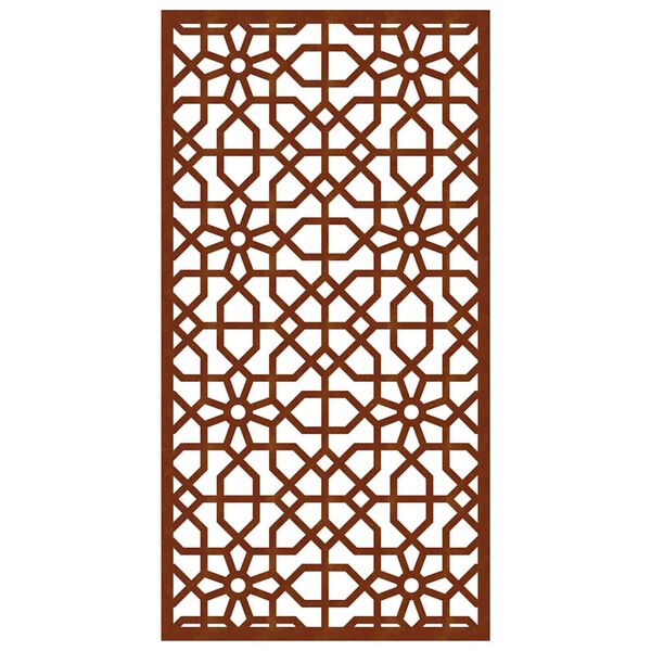 vidaXL Garden Wall Decoration 105x55 cm Corten Steel Moorish Design