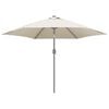 vidaXL Replacement Fabric for Outdoor Parasol Sand White 300 cm
