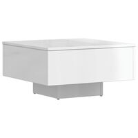 vidaXL Coffee Table High Gloss White 60x60x31.5 cm Engineered Wood, high gloss white vidaXL Coffee Table High Gloss White 60x60x31.5 cm Engineered Wood