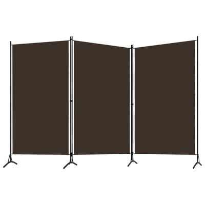 vidaXL 3-Panel Room Divider Brown 260x180 cm, brown vidaXL 3-Panel Room Divider Brown 260x180 cm