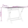 vidaXL 7 Piece Garden Dining Set Grey Solid Wood Teak