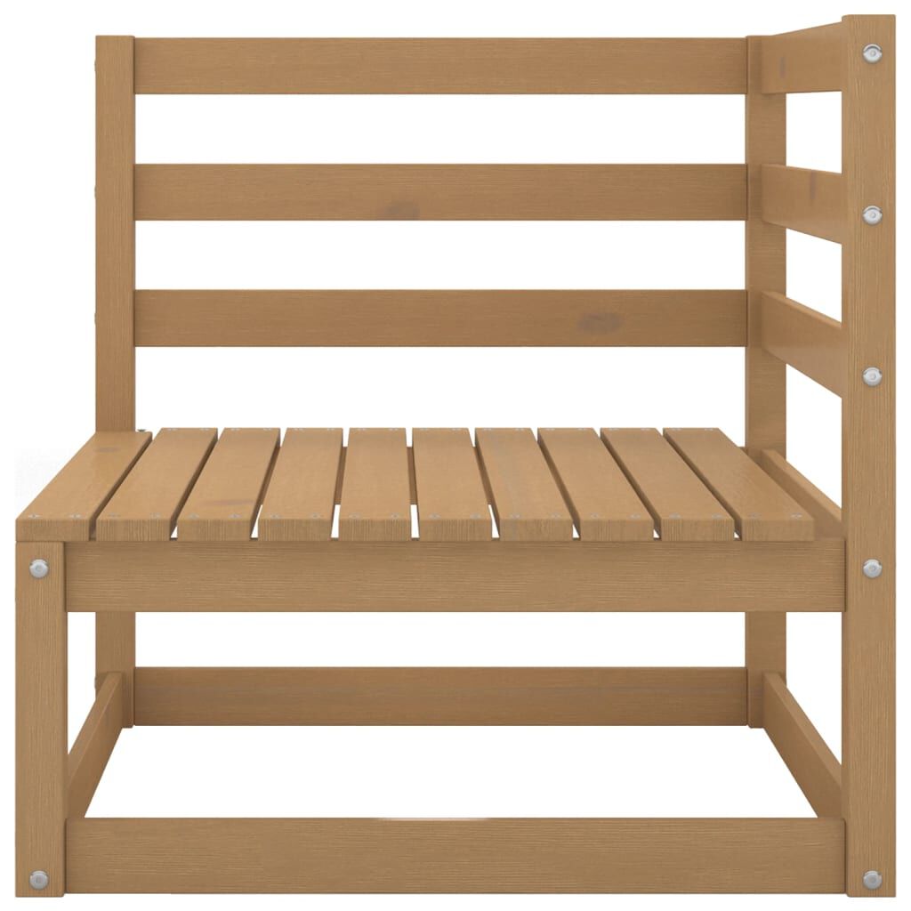 vidaXL Garden Corner Sofa Honey Brown Solid Wood Pine