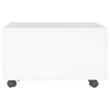 vidaXL Coffee Table High Gloss White 60x60x35 cm Engineered Wood