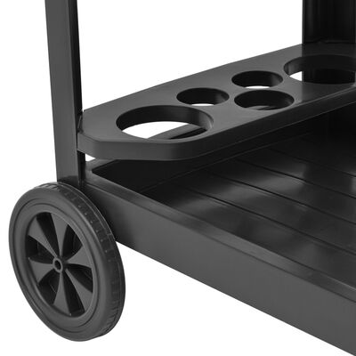vidaXL Beverage Cart Anthracite 69x53x72 cm Plastic, anthracite vidaXL Beverage Cart Anthracite 69x53x72 cm Plastic