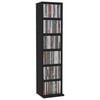 vidaXL CD Cabinet Black 21x20x88 cm Engineered Wood