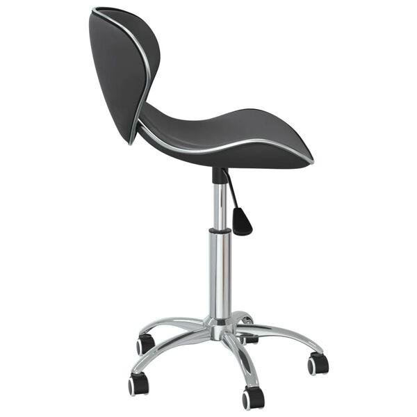 vidaXL Swivel Dining Chairs 6 pcs Grey Faux Leather