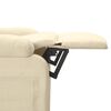 vidaXL Recliner Chair Cream Fabric