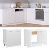 vidaXL Sink Bottom Cabinet Lyon White 80x46x81.5 cm Engineered Wood