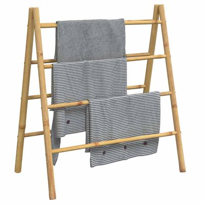 vidaXL Double Towel Ladder with 4 Rungs 90x50x100 cm Bamboo,  vidaXL Double Towel Ladder with 4 Rungs 90x50x100 cm Bamboo