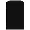 vidaXL Wall Cube Shelf 4 pcs Black 60x15x23 cm Engineered Wood