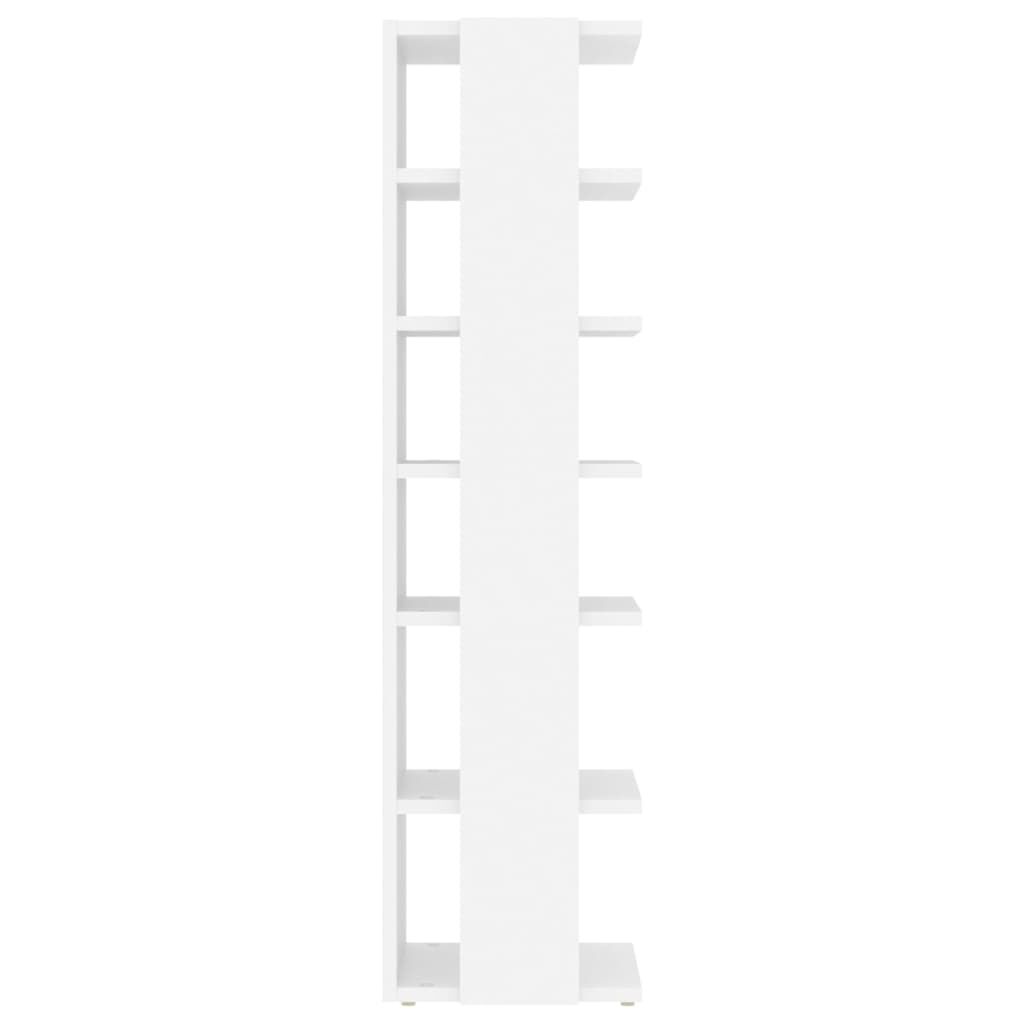 vidaXL Shoe Cabinet White 27.5x27x102 cm Engineered Wood