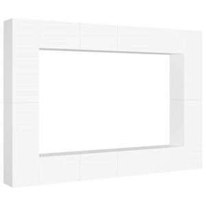 vidaXL TV Cabinet | White | Engineered Wood | TV Cabinet | Rectangular