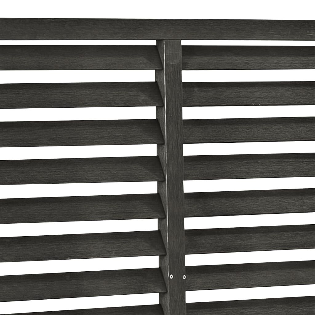vidaXL Louver Fence WPC 180x180 cm Dark Grey