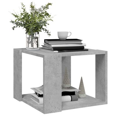 vidaXL Coffee Table Concrete Grey 40x40x30 cm Engineered Wood, concrete grey vidaXL Coffee Table Concrete Grey 40x40x30 cm Engineered Wood