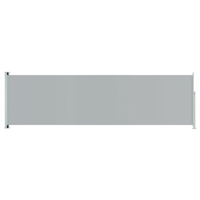 vidaXL Patio Retractable Side Awning 180x600 cm Grey, grey vidaXL Patio Retractable Side Awning 180x600 cm Grey