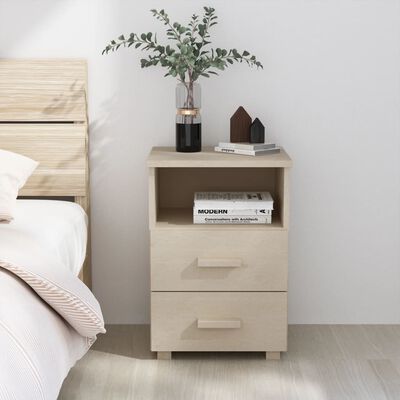 vidaXL Bedside Cabinet HAMAR Honey Brown 40x35x62 cm Solid Wood Pine, honey brown vidaXL Bedside Cabinet HAMAR Honey Brown 40x35x62 cm Solid Wood Pine