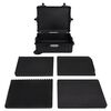vidaXL Wheeled Flight Case Black 63x50x23 cm PP