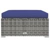 vidaXL 8 Piece Garden Lounge Set with Cushions Poly Rattan Grey