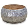 vidaXL Coffee Table Aluminium Teak 60x60x30 cm