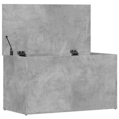 vidaXL Storage Chest Concrete Grey 84x42x46 cm Engineered Wood, concrete grey vidaXL Storage Chest Concrete Grey 84x42x46 cm Engineered Wood