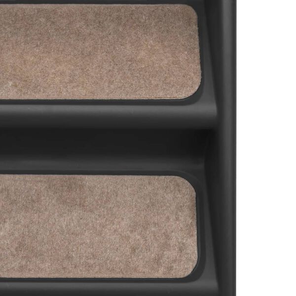 vidaXL Folding Dog Stairs Black 62x40x49.5 cm