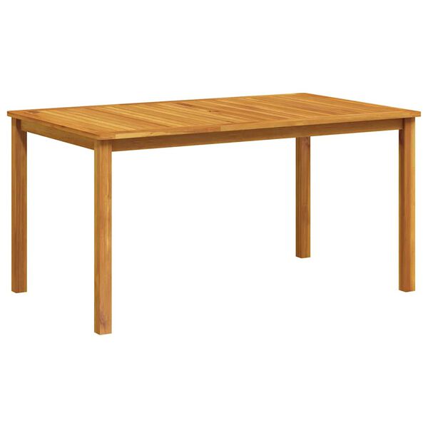 vidaXL Garden Table 150x90x74 cm Solid Acacia Wood