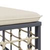 vidaXL 6 Piece Garden Lounge Set with Cushions Anthracite Poly Rattan