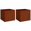 vidaXL Planters 2 pcs 49x47x46 cm Corten Steel