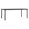 vidaXL 9 Piece Garden Dining Set Black