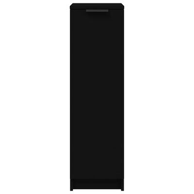 vidaXL Shoe Cabinet Black 30x35x100 cm Engineered Wood, black vidaXL Shoe Cabinet Black 30x35x100 cm Engineered Wood