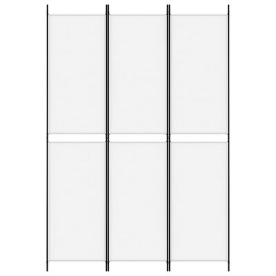 vidaXL 3-Panel Room Divider White 150x220 cm Fabric, white vidaXL 3-Panel Room Divider White 150x220 cm Fabric