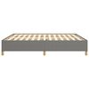 vidaXL Bed Frame without Mattress Dark Grey 180x200 cm Super King Fabric