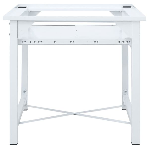 Washing Machine Pedestal with Pull-Out Shelf White