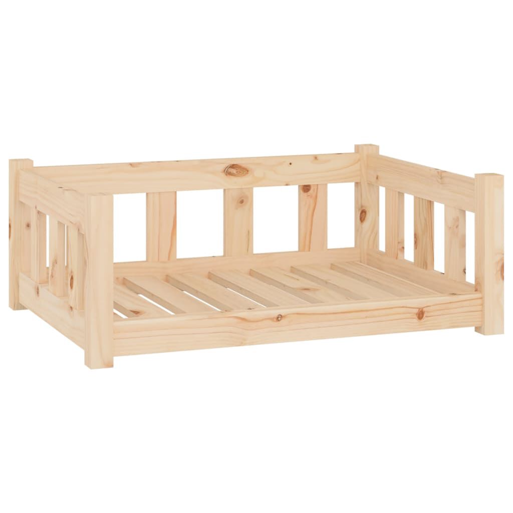 vidaXL Dog Bed 75.5x55.5x28 cm Solid Wood Pine