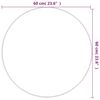 vidaXL Wall Mirror Gold Ø 60 cm Round