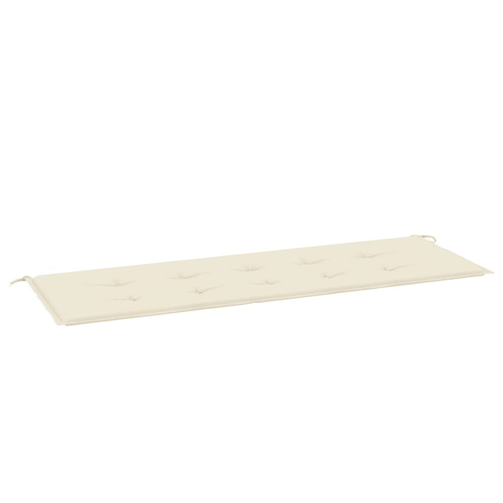 vidaXL Garden Bench Cushion Cream 150x50x4 cm Oxford Fabric