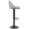 vidaXL Bar Stool Light Grey Velvet