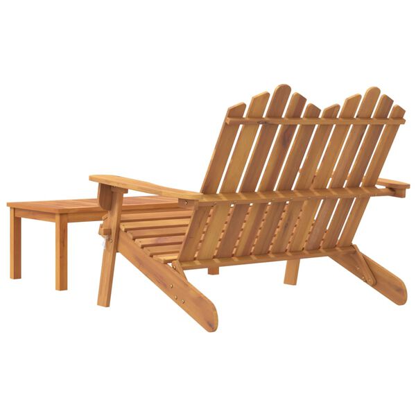 vidaXL 2 Piece Adirondack Garden Lounge Set Solid Wood Acacia