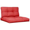 vidaXL Pallet Cushions 2 pcs Red Fabric