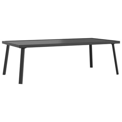 vidaXL Garden Coffee Table Anthracite 110x55x35cm Steel