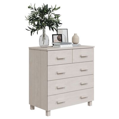 vidaXL Sideboard HAMAR White 79x40x80 cm Solid Wood Pine, white vidaXL Sideboard HAMAR White 79x40x80 cm Solid Wood Pine
