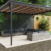 vidaXL 11 Piece Garden Lounge Set with Cushions Poly Rattan Grey