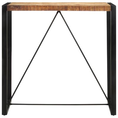 vidaXL Bar Table 110x55x110 cm Solid Rough Wood Mango