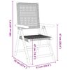 vidaXL 7 Piece Garden Dining Set Grey Poly Rattan and Solid Wood